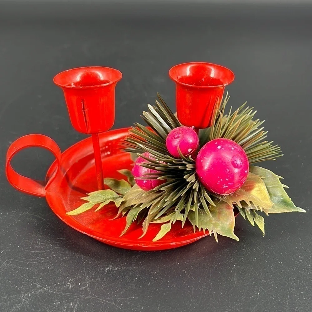 Vintage Enamel Candle Holder